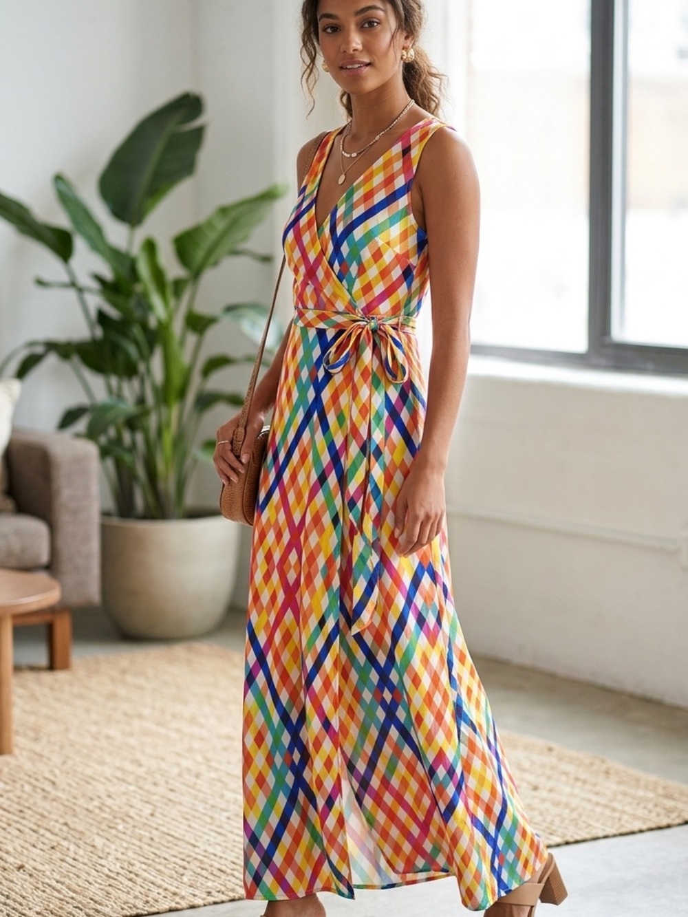 Boohoo - Multicolor Geometric Maxi Dress